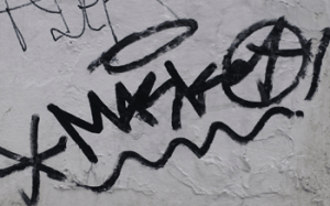 The Preston neighbourhood suffered vandalism and graffiti just like this