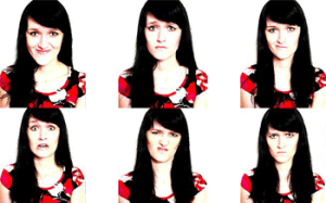 Facial expressions - you need your eyes to listen
